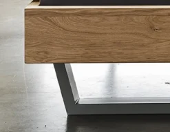 Doppelbett 'Redwood III' 200x200cm Wildeiche geölt