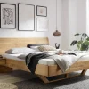 Doppelbett 'Salerno' 180x200cm Wildeiche geölt bodenlanges Kopfteil
