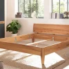 Doppelbett 180x200cm 'Ancona' Wildeiche massiv geölt