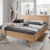 Doppelbett 180x200cm 'Combo II' Wildeiche geölt Holzkopfteil