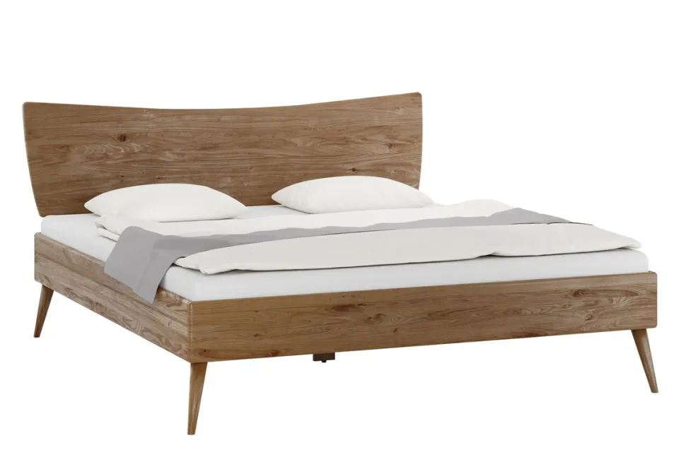 Doppelbett 200x200cm "Faro" Wildeiche massiv geölt