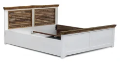 Doppelbett 180x200cm 'Nizza' Mango weiß natur