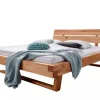 Doppelbett 180x200cm 'Silva' Wildeiche massiv geölt