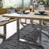 Eckbankgruppe 268x148cm "Amber II" Wildeiche massiv