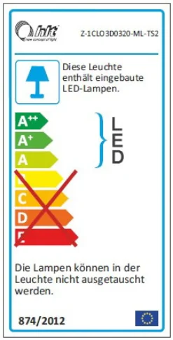 1er LED-Glaskantenbeleuchtung incl. Touchsensor