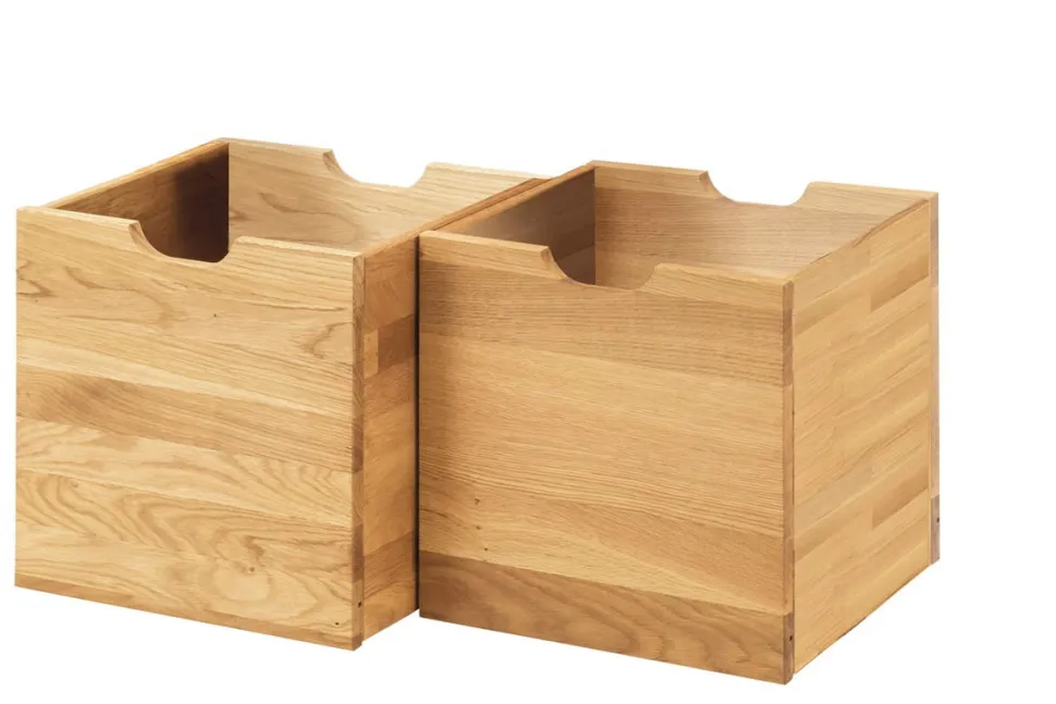 2er Set Schubkästen 'Stockholm' Buche massiv