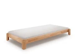 2er-Set Stapelbett 90x200cm 'Dubi' Buche massiv natur geölt