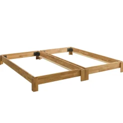 2er-Set Stapelbett 90x200cm 'Dubi' Wildeiche massiv