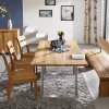 Esstisch 'Granada' Wildeiche geölt & edelstahl VARIATIONEN möglich 160x90 cm