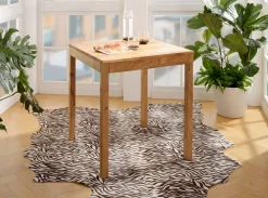 Esstisch "Lenox" 70x70cm Wildeiche massiv