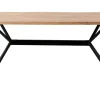 Esstisch 175x90cm 'Hunter' Akazie massiv & Gestell Metall schwarz