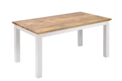 Esstisch 180x90cm 'Nizza' Mango weiß natur