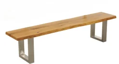 Esszimmerbank 180cm 'Amber II' Wildeiche massiv