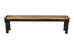 Esszimmerbank 180cm 'Mumbai' Mango natur & schwarz