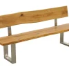Esszimmerbank mit Lehne 220cm 'Amber II' Wildeiche massiv