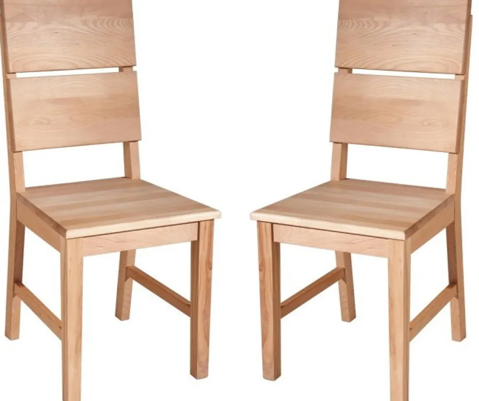 Esszimmerstuhl 2er-Set "Mike" Kernbuche geölt