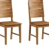 Esszimmerstuhl 4er-Set "Mike" Wildeiche massiv