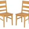Esszimmerstuhl 2er-Set 'Thomas' Wildeiche massiv