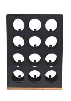 Flaschenregal für 12 Flaschen "Vino 2" Metall schwarz