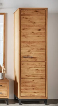 Garderobenschrank 60x200cm 'Lima' Kernbuche massiv