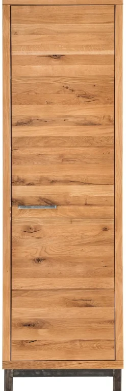 Garderobenschrank 60x200cm 'Lima' Wildeiche massiv