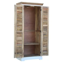 Garderobenschrank 80x190cm 'Nizza' Mango weiß natur