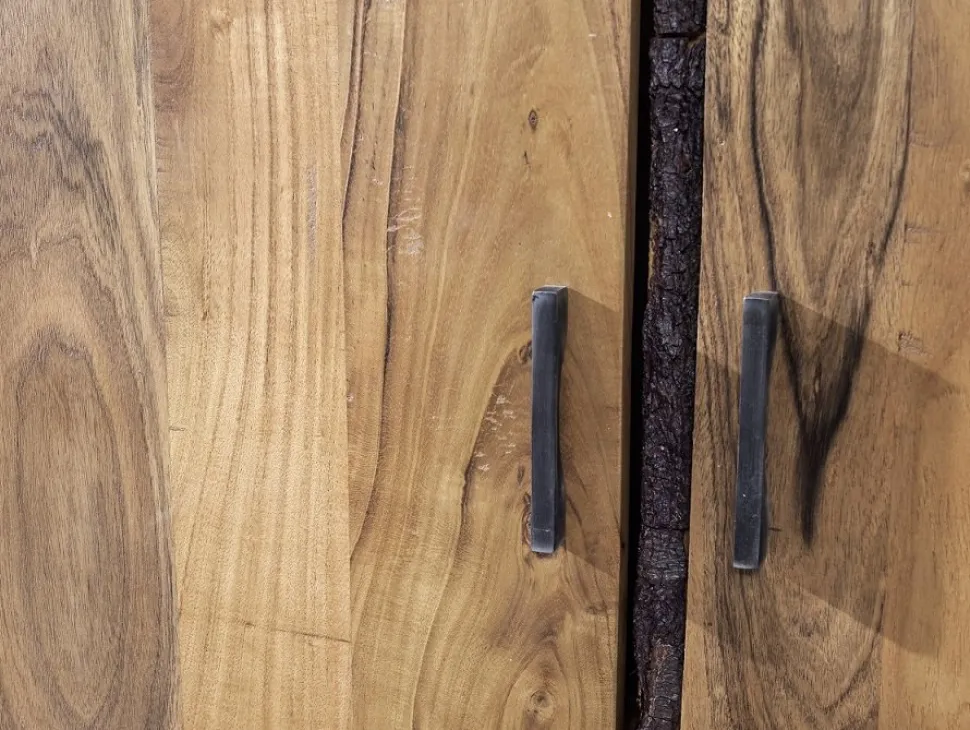 Garderobenschrank 88x180cm 'Sadar' Akazie massiv