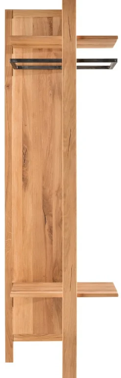 Garderobenset 4-tlg. mit Schrank 'Lima' Wildeiche massiv