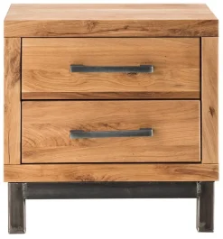 Garderobenset 4-tlg. mit Schrank 'Lima' Wildeiche massiv