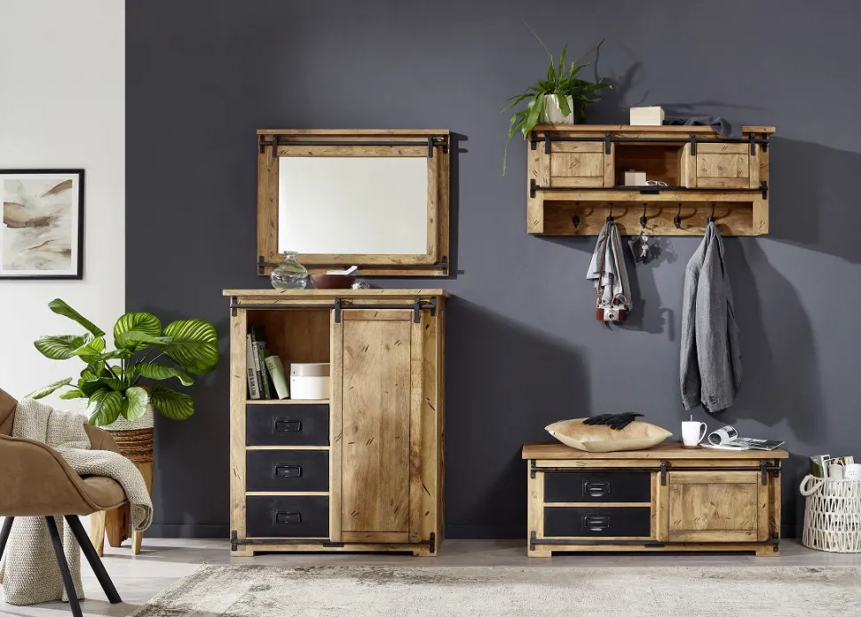 Garderobenset 4-tlg. 'Railroad II' Mango & Eisen