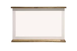 Garderobenspiegel 95x60cm 'Country' Akazie weiß & braun