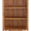 Highboard 80cm hängend oder stehend 'San Diego' Wildeiche geölt massiv stehend