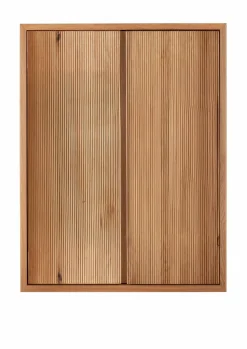 Highboard 80cm hängend oder stehend 'San Diego' Wildeiche geölt massiv stehend