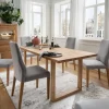 Highboard Glas rechts 118x141cm "Dover" Wildeiche geölt WZ-0169