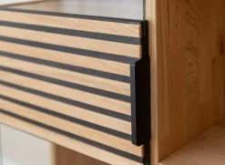 Highboard inkl.Beleuchtung 83x147cm 'Verona' Wildeiche massiv