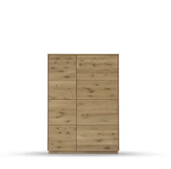 Highboard m.Holztüren 103x145cm 'München' Wildeiche geölt