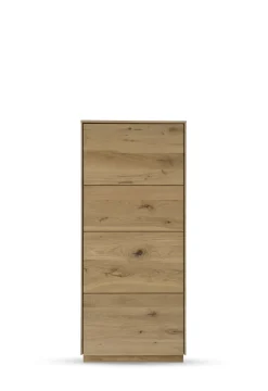 Highboard m.Holztüre 63x145cm 'München' Wildeiche geölt