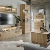 Highboard m.Holztüre 63x145cm 'Monza' Wildeiche geölt Rechts