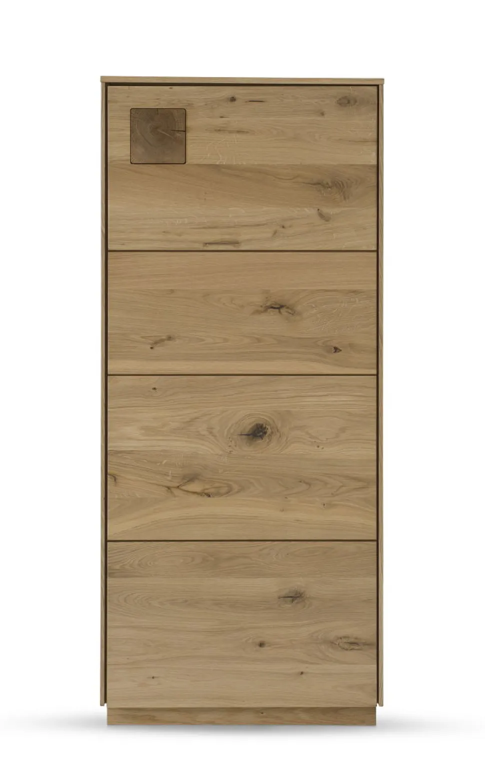 Highboard m.Holztüre 63x145cm 'Monza' Wildeiche geölt Rechts