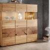 Highboard 150x145cm "Belfast" Wildeiche massiv