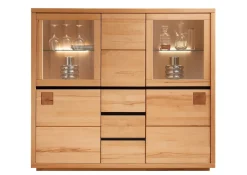 Highboard 166x148cm "Bergamo" Kernbuche geölt WZ-0159