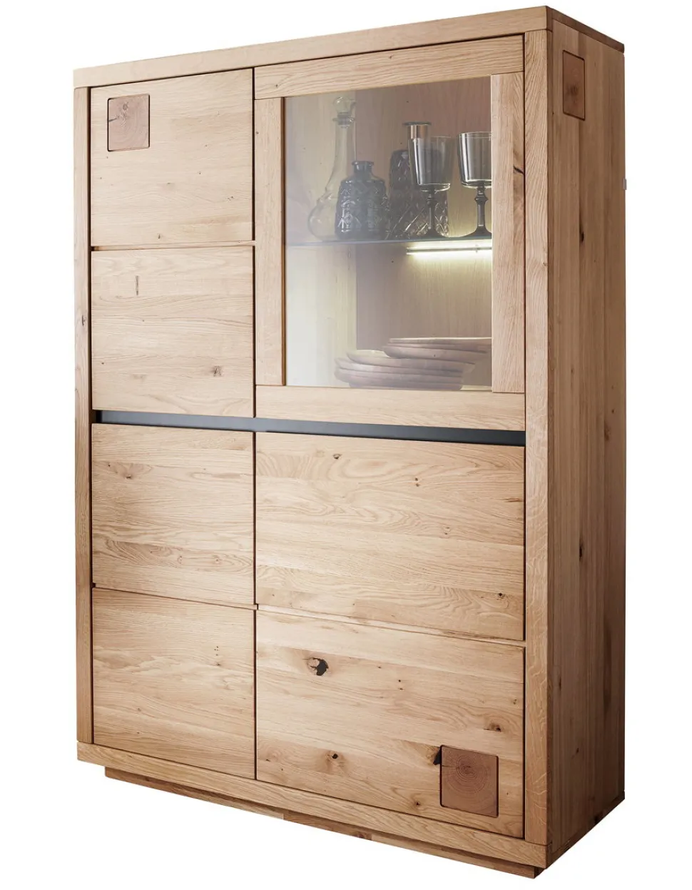 Highboard 103x148cm "Bergamo" Wildeiche geölt WZ-0159