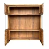Highboard 131x147cm 'Dakar' Akazie massiv lackiert Glas