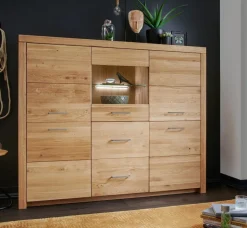Highboard 170x141cm "Dover" Wildeiche geölt WZ-0169