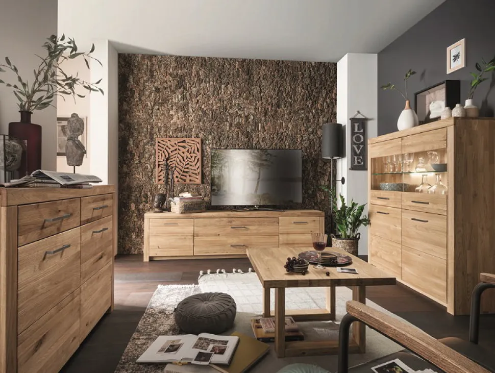 Highboard 170x141cm "Dover" Wildeiche geölt WZ-0169