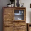 Highboard 109x145cm "Indian Sunset" Sheesham