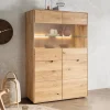 Highboard 100x149cm "Kent" Wildeiche massiv