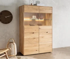 Highboard 100x149cm "Kent" Wildeiche massiv