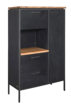 Highboard 92x155cm "Kuba" Akazie mit Baumkante