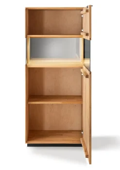 Highboard 65x145cm 'Malaga ' Wildeiche verschiedene Variationen möglich schwarz lackiert